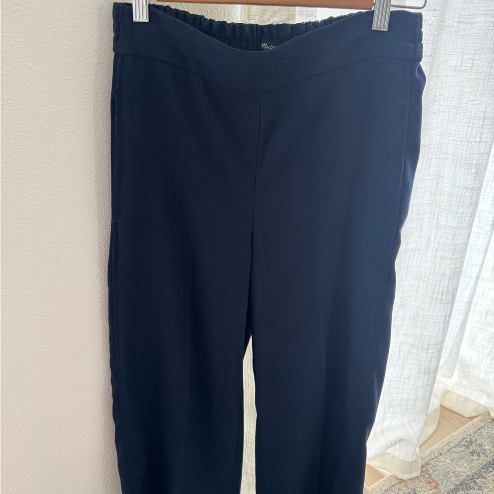 Madewell Navy Cropped Wide-legged Women's Pants